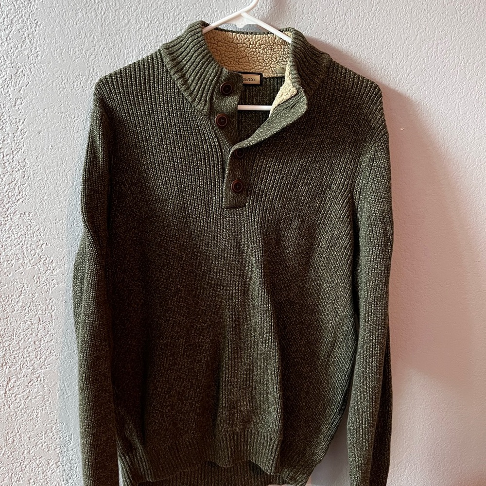 Olive Green Men's Sweater